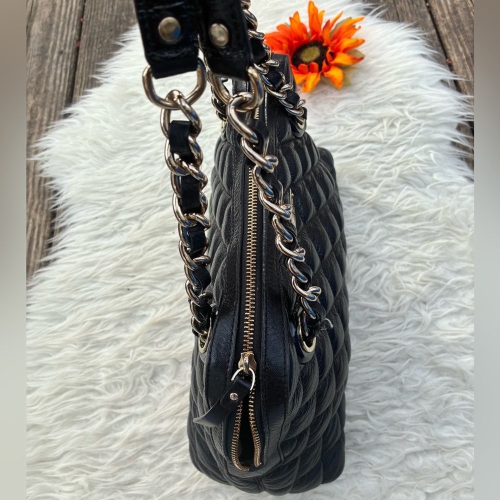 GORGEOUS KATE SPADE QUILTED leather LARGE black bag - Picture 7 of 11